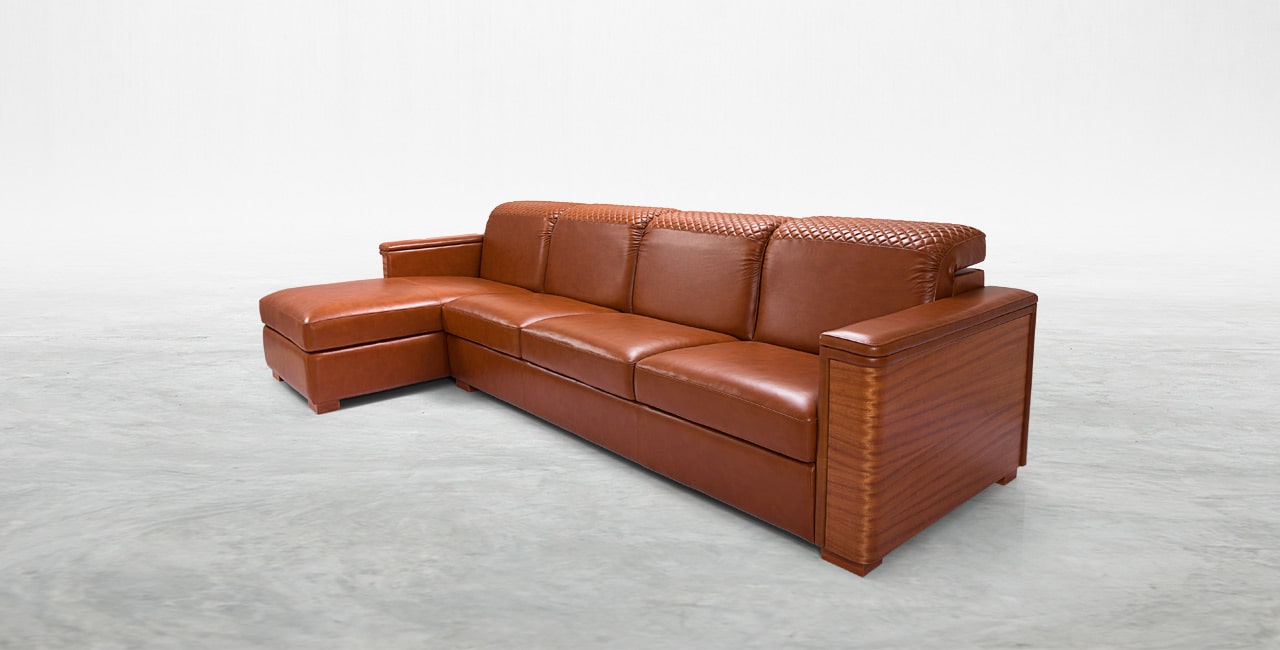 100 % in genuine Italian leather sofas