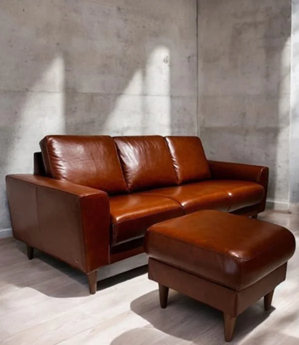 thick leather chair
