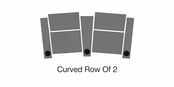 Curved Row of 2