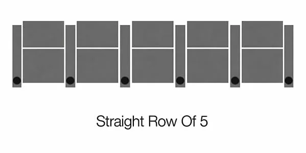 Straight Row of 5