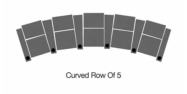 Curved Row of 5