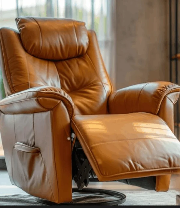 thick leather chair